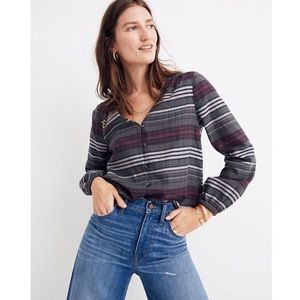 NWT Madewell Pineview Plaid Button Down Shirt